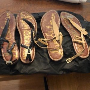 Sam Edelman sandals- nude and black